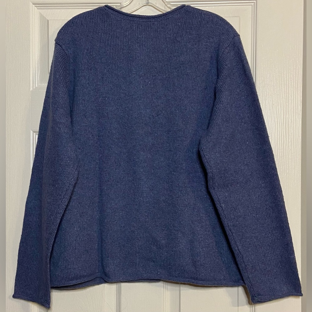 NWT Women's Croft & Barrow Fall Theme Embroidered Zip Cardigan Sweater Size XL - Picture 5 of 5